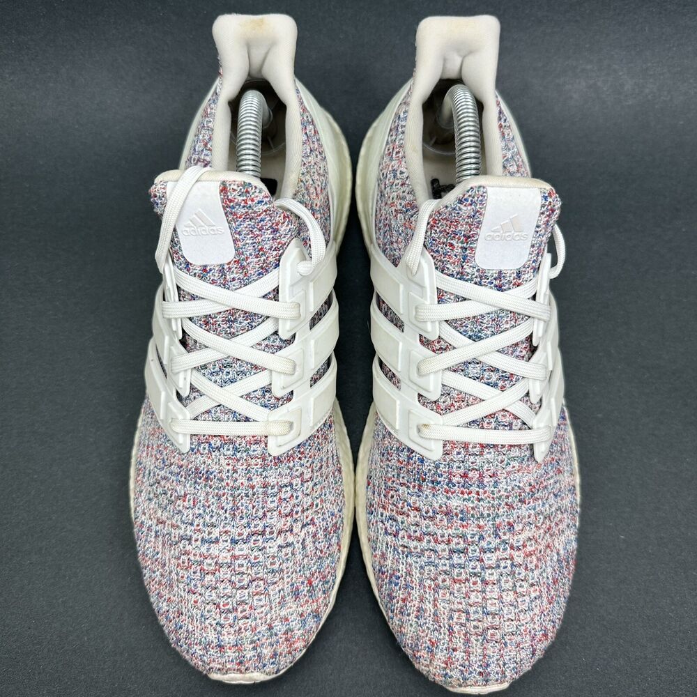 white and multicolor ultra boost