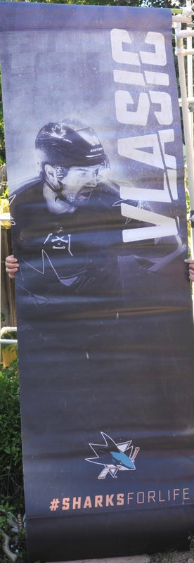 San Jose Sharks Teal Street hung Banner 