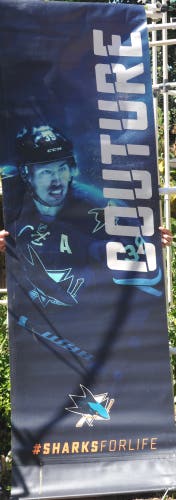 San Jose Sharks Street hung Logan Coture Banner (#2)