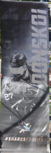 San Jose Sharks Street hung Joonas Donskoi Banner