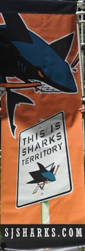 San Jose Sharks Orange Street hung Banner -