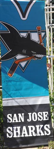 San Jose Sharks Teal Street hung Banner -