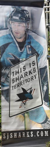 San Jose Sharks Street hung Patrick Marleau Banner