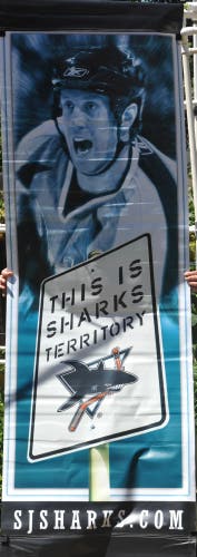 San Jose Sharks Street hung Joe Thornton Banner (#2)