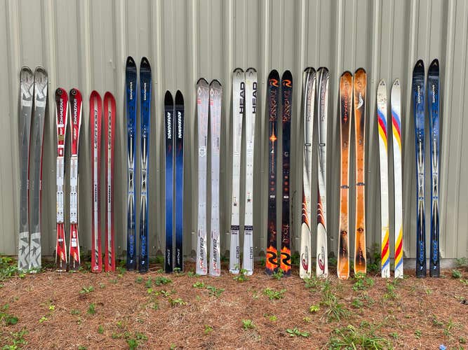 Lot of 12 Pair Blank Skis PLEASE READ DESCRIPTION FIRST