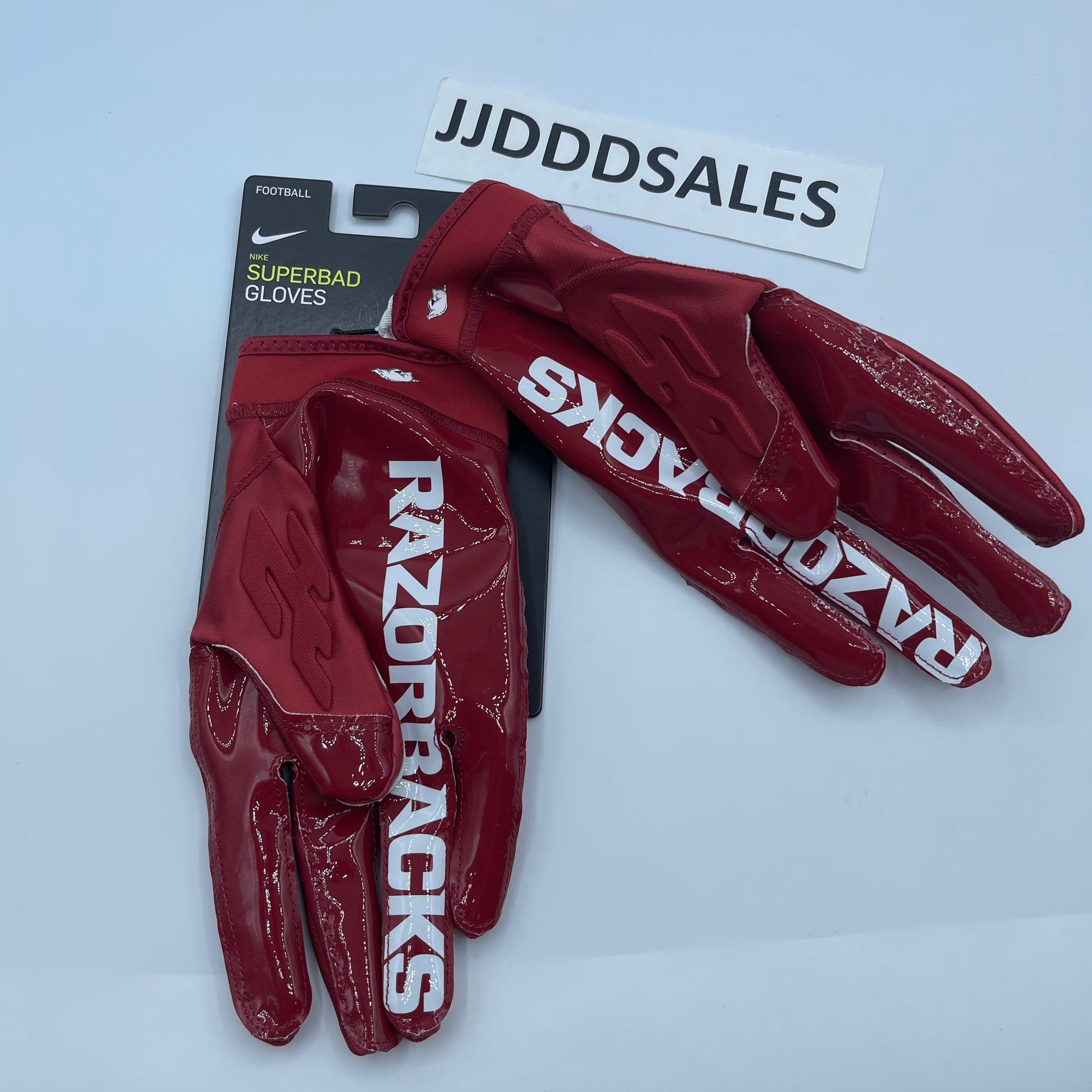 Nike Superbad 6.0 Football Gloves Arkansas Razorbacks DX4892-620