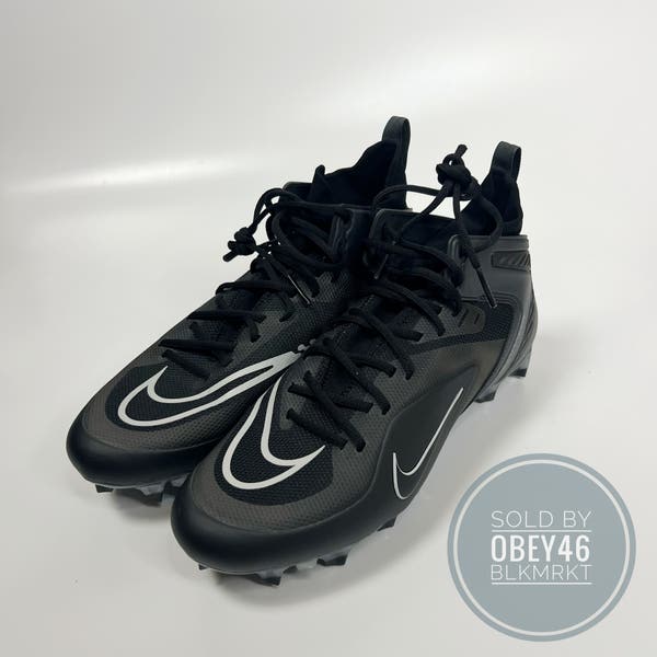 Nike Alpha Huarache 8 Elite LAX Lacrosse Cleats Black 11.5  display picture 2