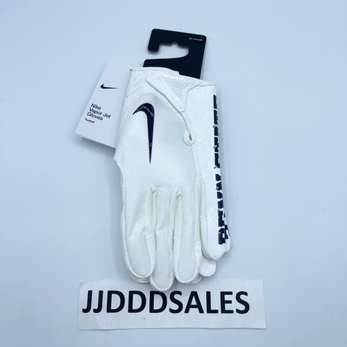 Nike Vapor Jet Penn State Nitty Lions Football Gloves White DX5273-112 Men’s XXL