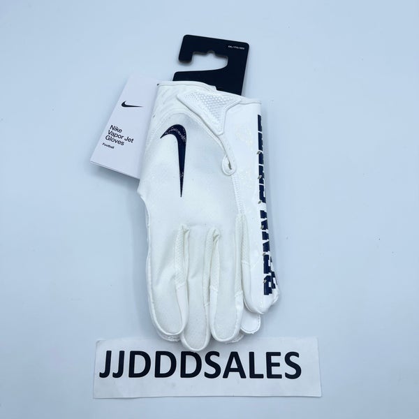 Nike Vapor Jet Penn State Nitty Lions Football Gloves White DX5273-112  Men's XXL