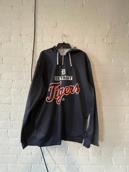 Detroit Tigers Leather Jacket Mens XL Mitchell Ness MLB Black Vintage USA  Heavy