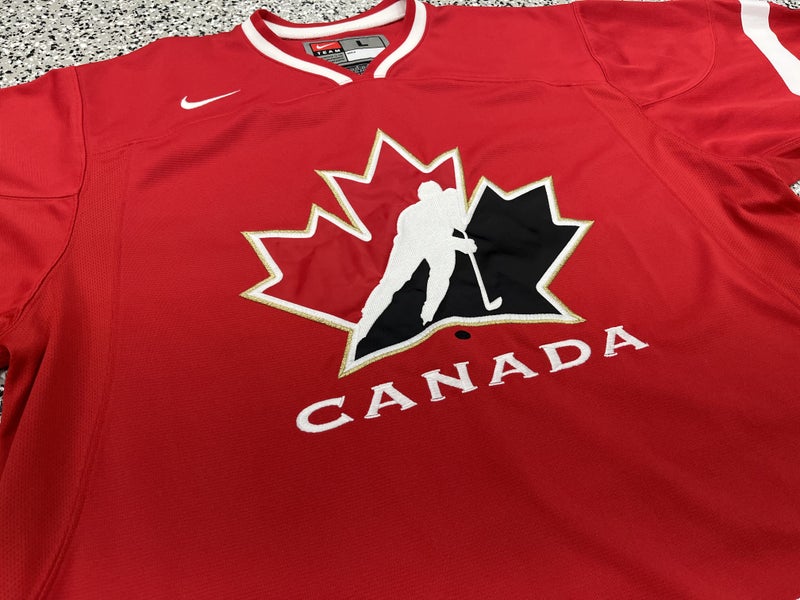 Vintage Nike Team Canada Practice Hockey Jersey Red Large