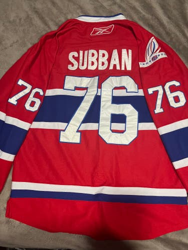 Red New XL Men's Jersey Montreal Canadiens PK Subban