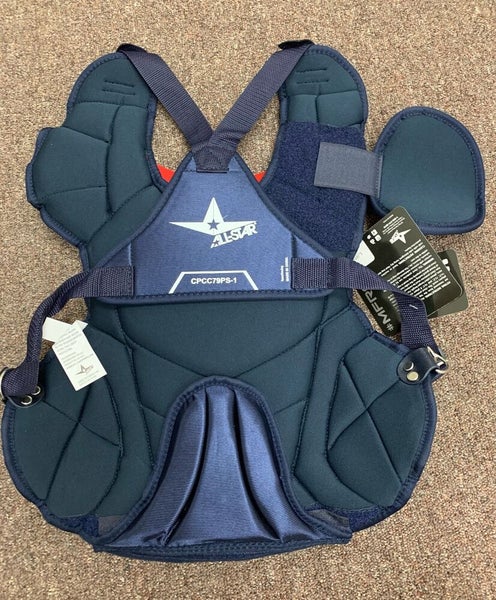 All Star Players Series Youth 7-9 Catchers Gear Set - Navy Blue Red