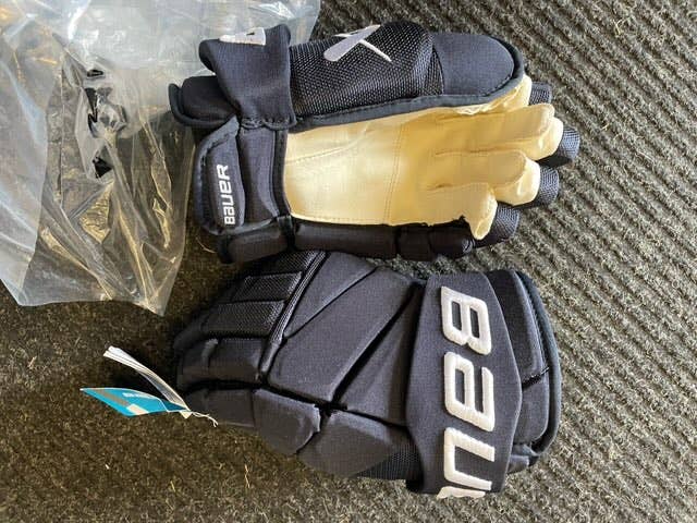 New Navy Bauer Vapor Hyperlite Pro Stock Gloves Colorado Avalanche Alt 14" gloves