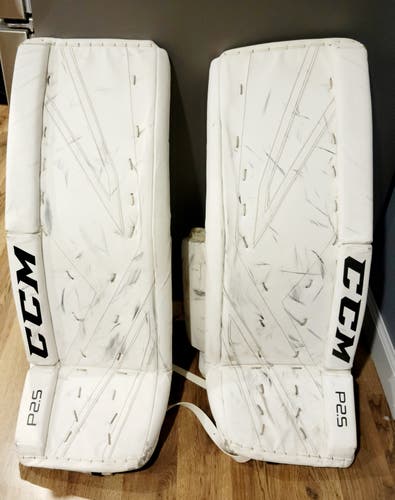 Used 33+1" CCM Premier P2.5 Goalie Leg Pads