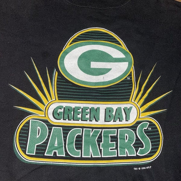 Vintage Green Bay Packers Sweatshirt Mens M/L NFL Fleece Logo