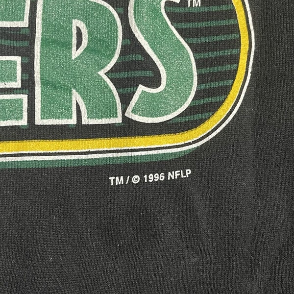 Vintage Green Bay Packers Sweatshirt Sz XL Black NFL Football Team Logo  Sweater