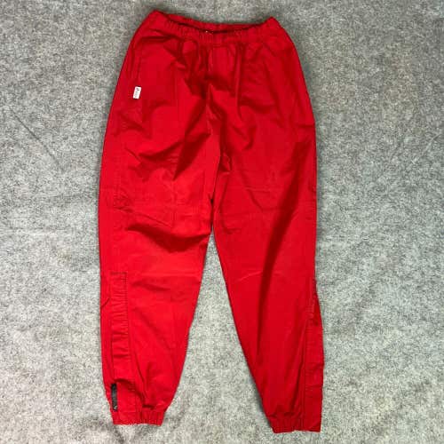 Boathouse Mens Pants Small Red Sports Ankle Zip Nylon Made USA Sports Gym Logo