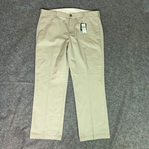 LL Bean Mens Pants 36x29 Beige Straight Dress Formal Pocket Outdoor Workwear NWT