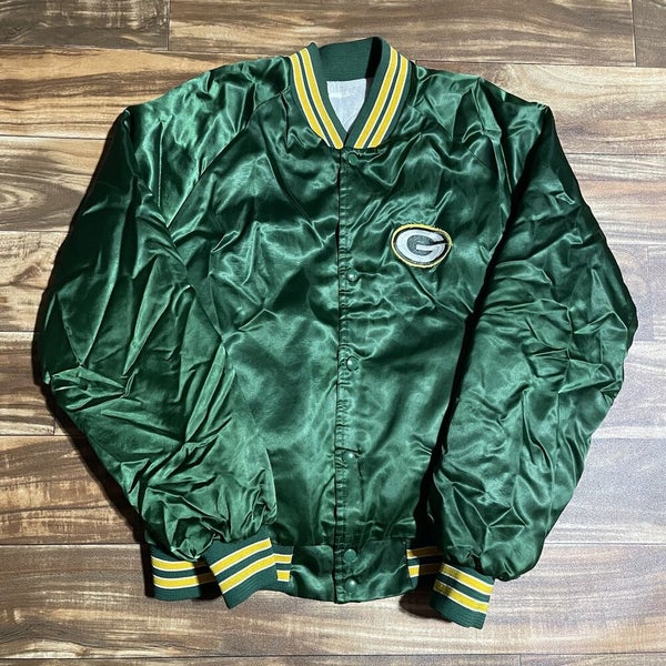 VTG* Starter Green Bay Packers Jacket Mens Sz L Pro Line Windbreaker