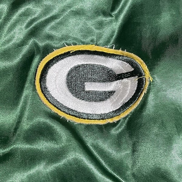 Vintage Green Bay Packers Jacket Mens Large L Chalk Line Satin Coat  Football NFL