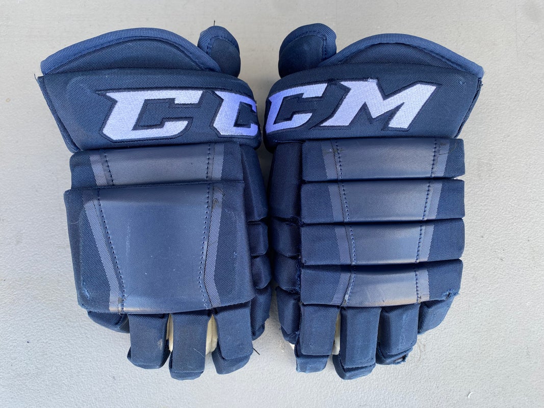 CCM HG97 Pro Stock Hockey Gloves 15” Navy Blue 4426