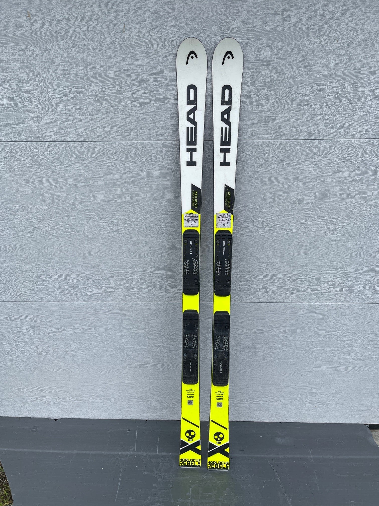 HEAD 152 cm World Cup Rebels i.GS RD Skis no bindings - used