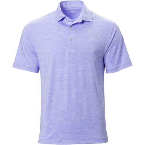 Bermuda Sands Short Sleeve Polo Shirt (Carlton, Purple Sky, Medium) Golf NEW
