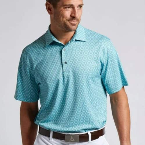 Bermuda Sands Short Sleeve Polo Shirt (Patrick, Lagoon, 2XL) Golf NEW