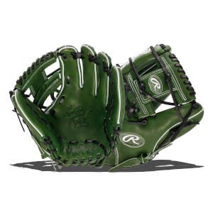New Rawlings Heart of the Hide Military Green 11.5" Baseball Glove: PRO204W-2MG