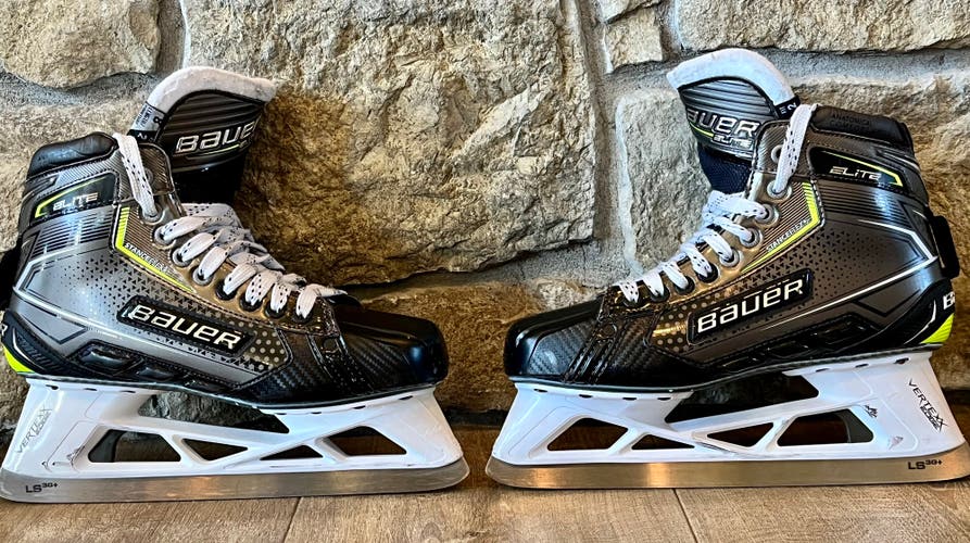 Used Bauer Regular Width  Size 8 Elite Hockey Goalie Skates