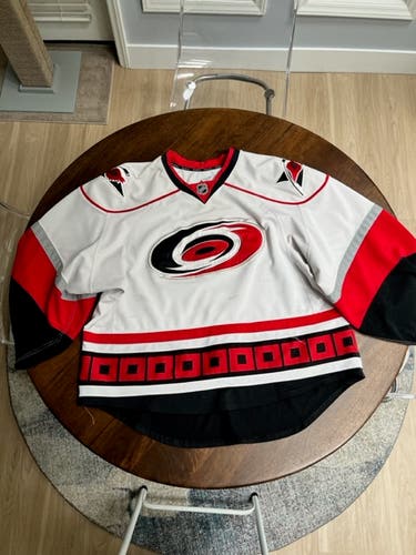 Carolina Pro Stock Used Goalie Cut Men's Reebok Jersey