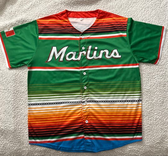 Miami Marlins Mexican Heritage Celebration Jersey Adult XL