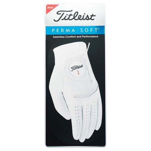 Titleist Perma Soft Golf Glove (Women's LEFT Large, 2019, White) NEW