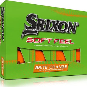 Srixon Soft Feel Golf Balls (Brite Orange, 2023, 12pk) NEW
