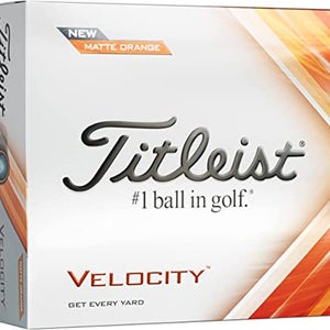 Titleist Velocity Golf Balls (Matte Orange, 24pk) 2022 NEW