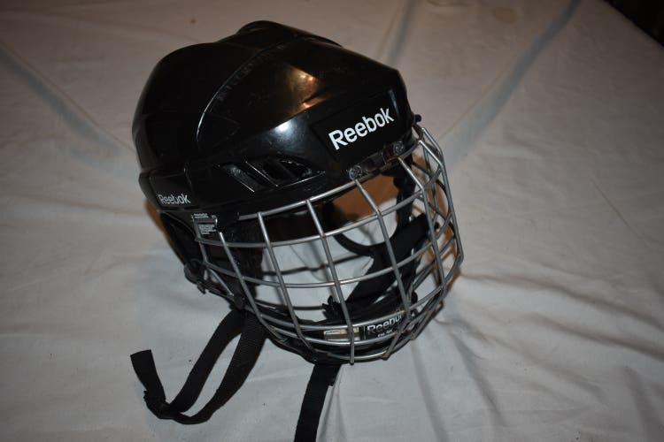 Reebok 5K Hockey Helmet w/Cage, Black, Small