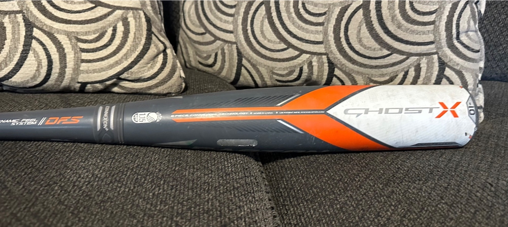 Used USSSA Certified Easton Ghost X Composite Bat 28” -10