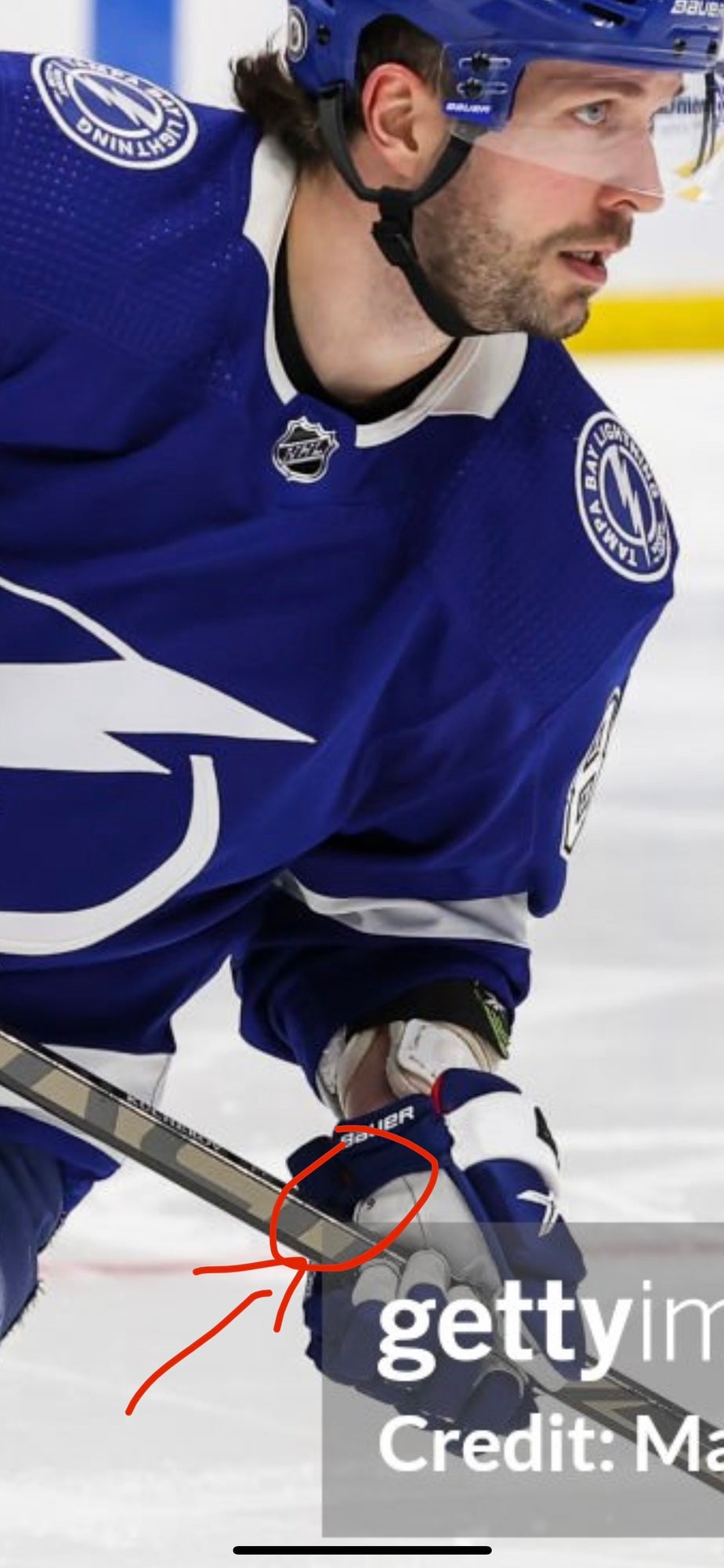 Nikita Kucherov Tampa Bay Lightning Warm-Up Worn Hockey Fights