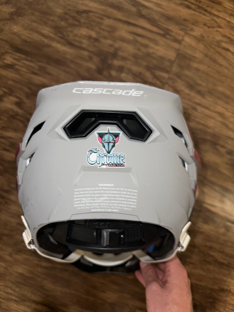 2022 PLL game worn XRS Chrome Helmet