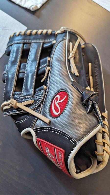 Used Rawlings Right Hand Throw Heart of the Hide Baseball Glove 12.75"