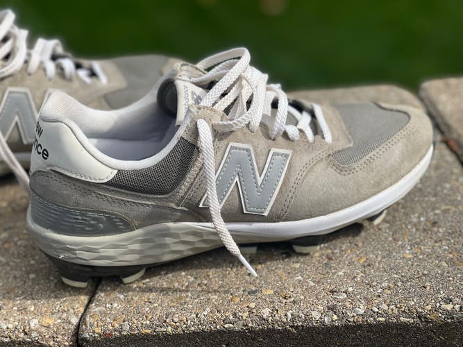 Used - Grey New Balance Fresh Foam X 574 Baseball Molded Spikes