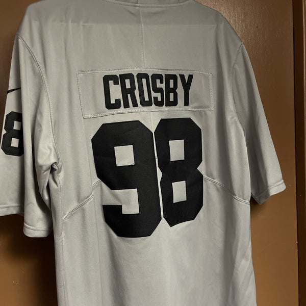 Men's Nike Maxx Crosby White Las Vegas Raiders Game Jersey