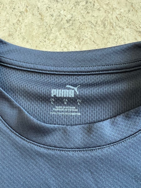 Puma Men's T-Shirt - Blue - L