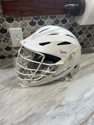 STX Rival Lacrosse Helmet White L/XL 2023 NOCSAE Approved