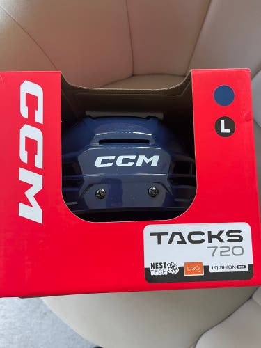 New Ccm Tacks 720 Helmet Navy Large
