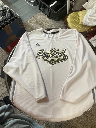 HoneyBaked Adidas white practice jersey