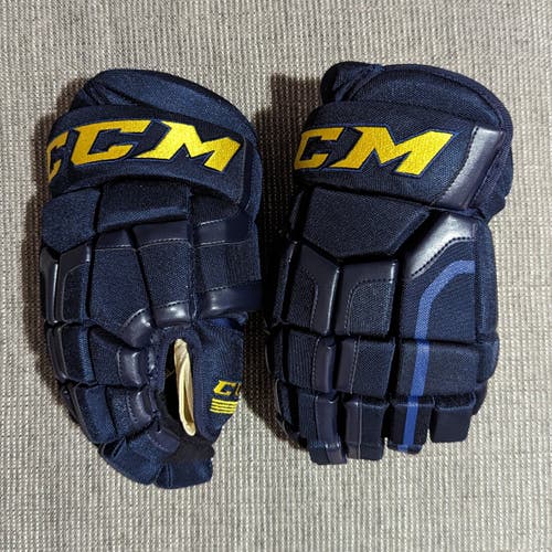 New STL/Navy+Yellow CCM HG50 Gloves 13" Pro Stock