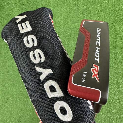 Odyssey White Hot RX 1W SH Putter Steel Right Handed With Headcover 33” Mint