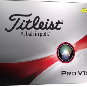 Titleist Pro V1x Golf Balls (Yellow, 12pk) 2023 NEW